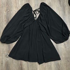 Fashion Nova V Neck Flowy Dress